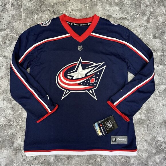 Columbus Blue Jackets Officially Licensed Fanatics YOUTH NHL Jersey  L/XL - Picture 1 of 5